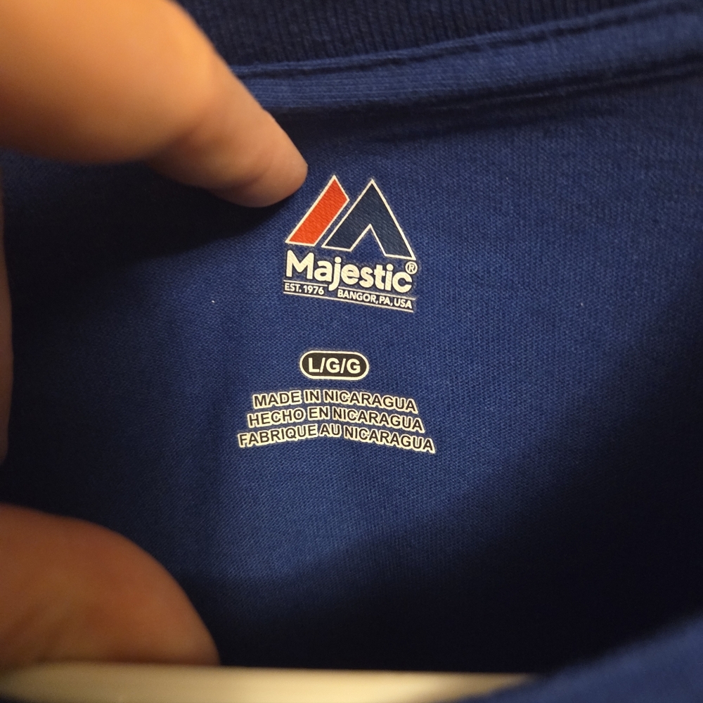 Majestic Los Angeles Dodgers 2018 Postseason Shirt Sz Large Men's NWOT MLB - Picture 3 of 5